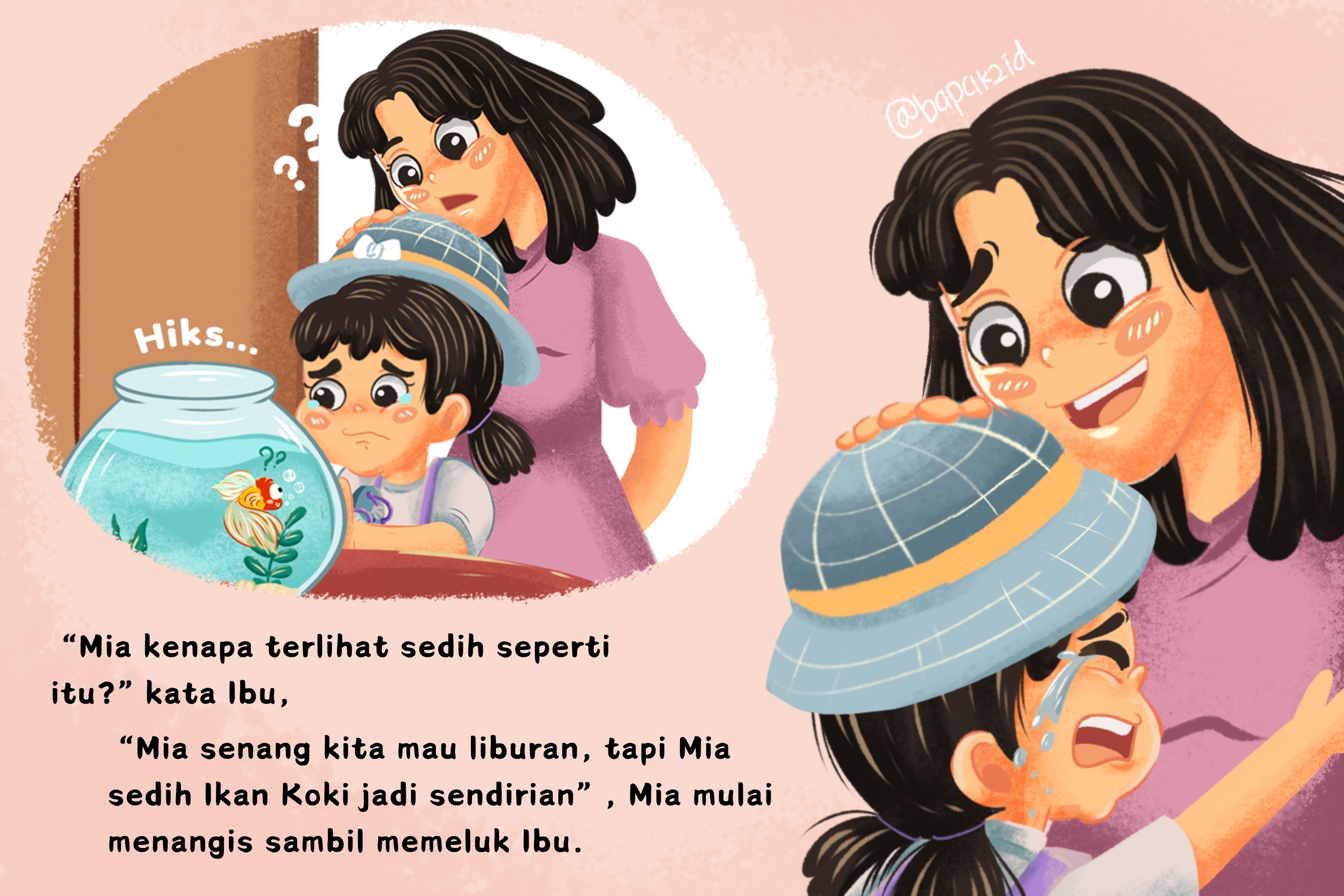 Mia Pergi Berlibur Bersama Keluarga