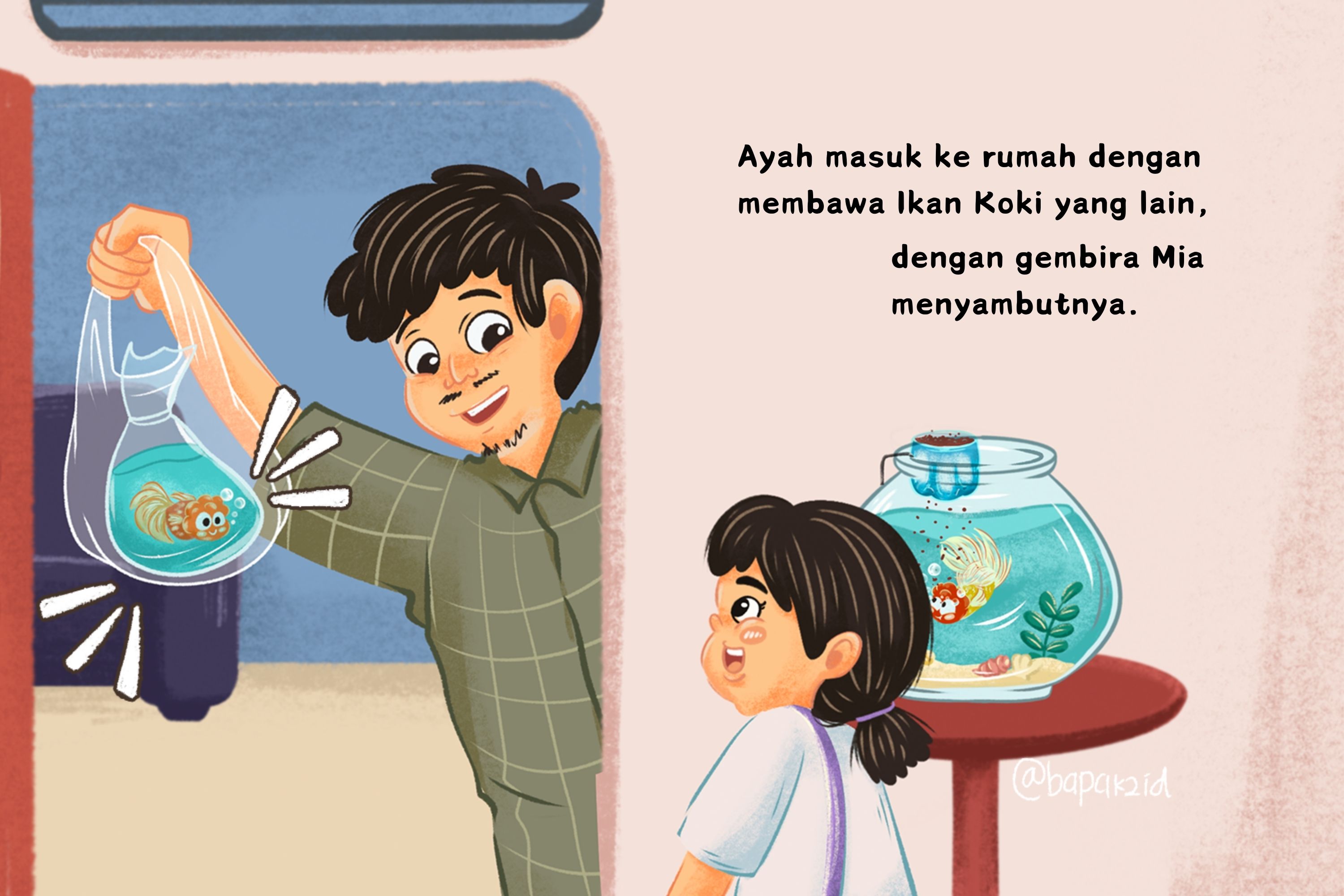 Mia Pergi Berlibur Bersama Keluarga