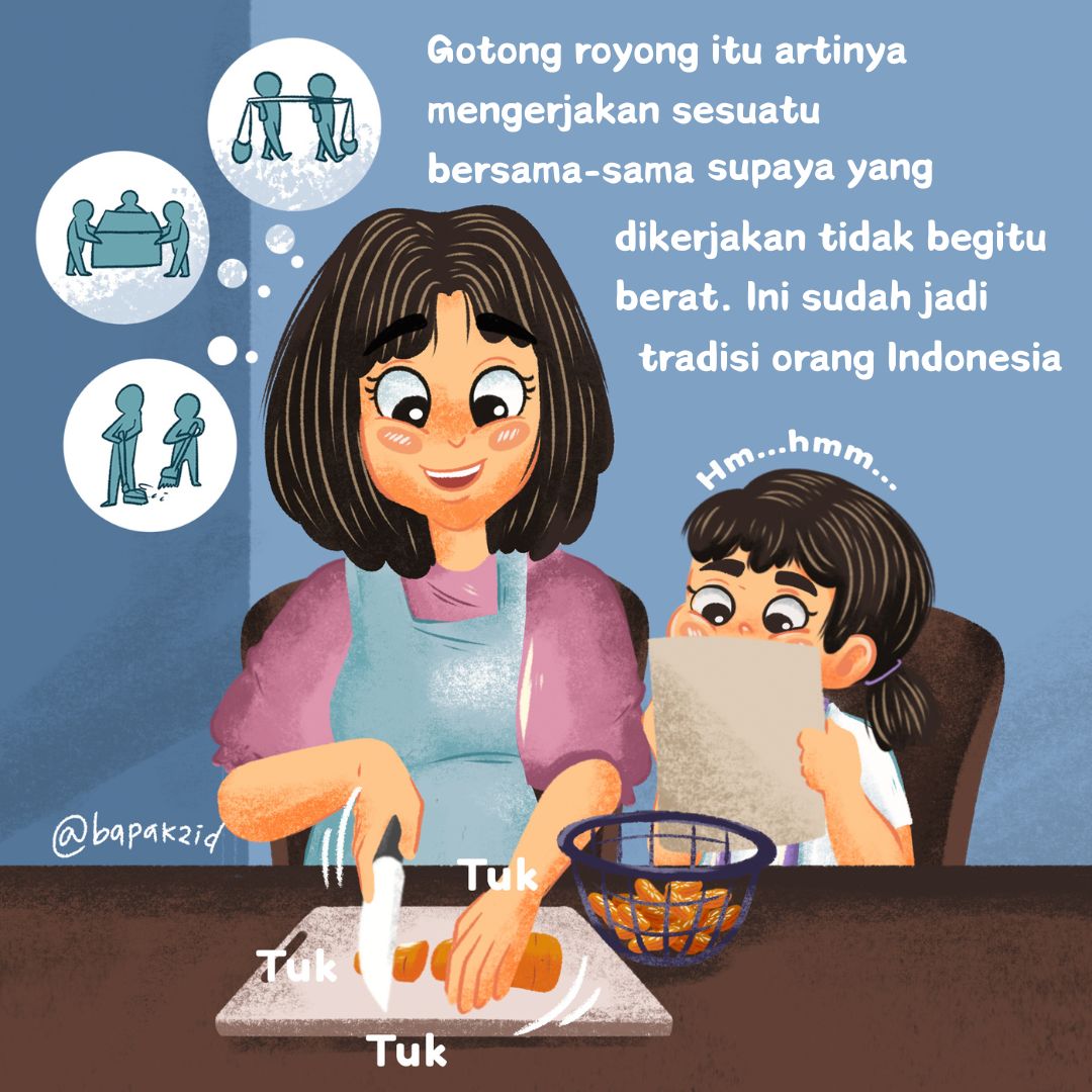 Lintang Si Anak Nusantara, Mengenal Arti Gotong Royong