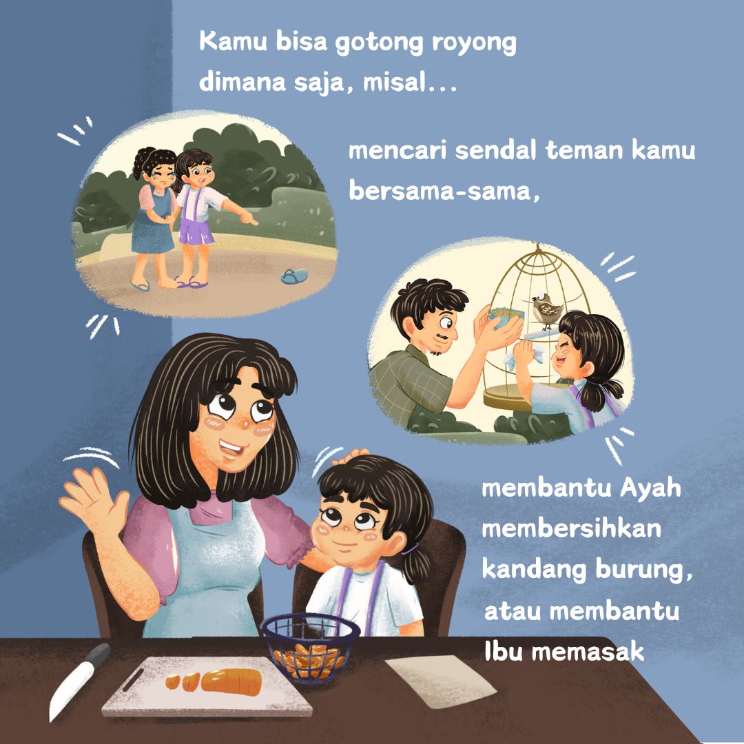 Lintang Si Anak Nusantara, Mengenal Arti Gotong Royong