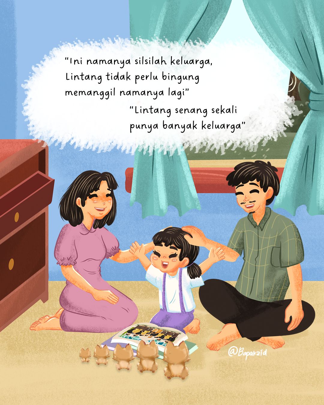 Cerita Lintang Belajar Mengenal Silsilah Keluarga dalam Bahasa Indonesia