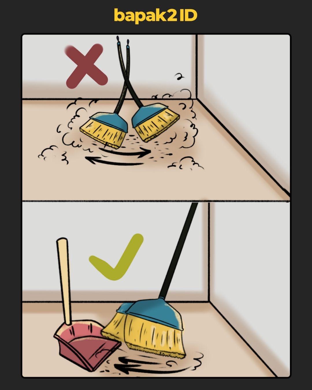 Panduan Nyapu Lantai yang Efektif Biar Debu Kena Semua