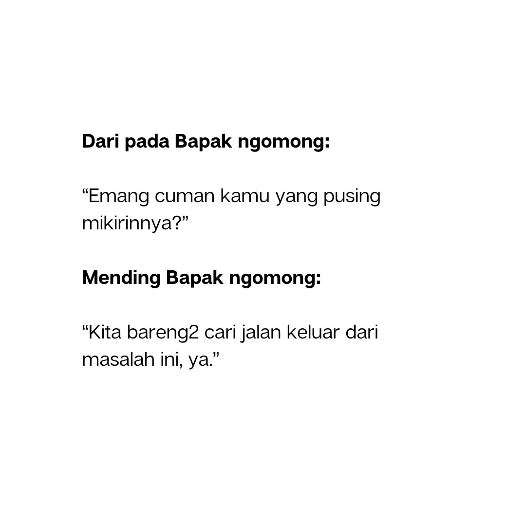 Kalimat-Kalimat yang Bisa Bapak Pilih Kalo Lagi Kesel biar Lebih Enak Didenger Istri