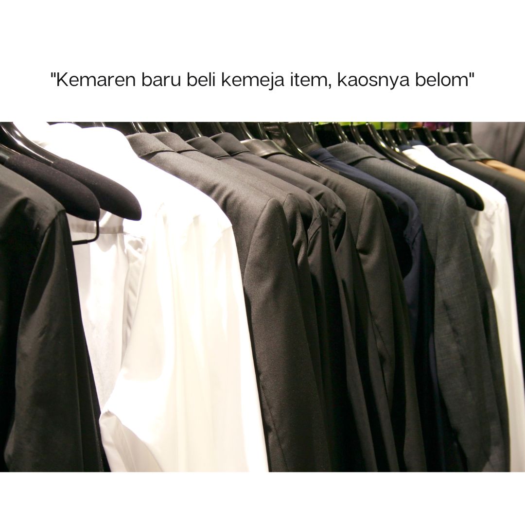 Ide Excuse ke Istri biar Bapak Bisa Beli Kaos Hitam Lagi