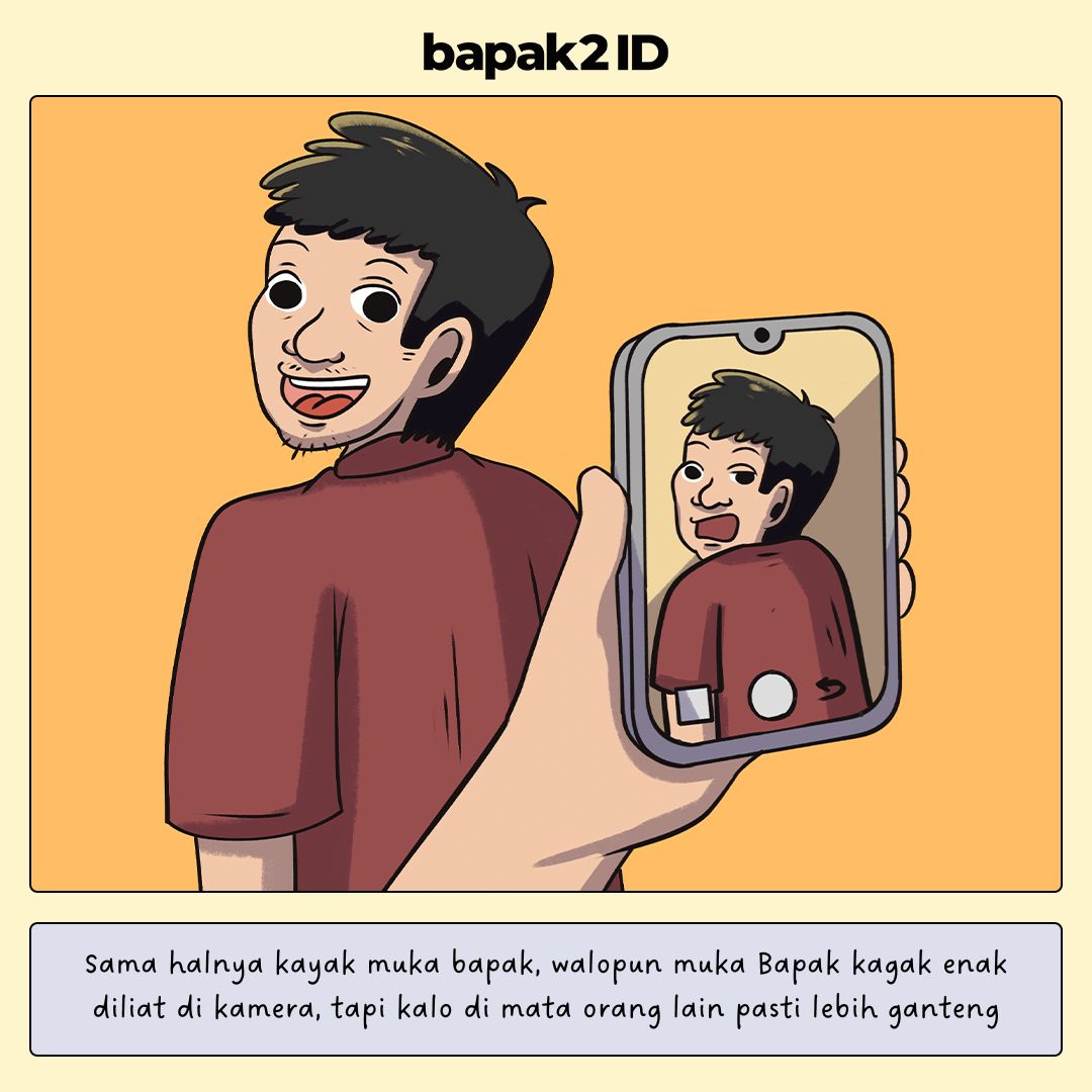 Bentuk Muka Bapak di Cermin Apa sama Kayak yang Orang Liat Langsung?
