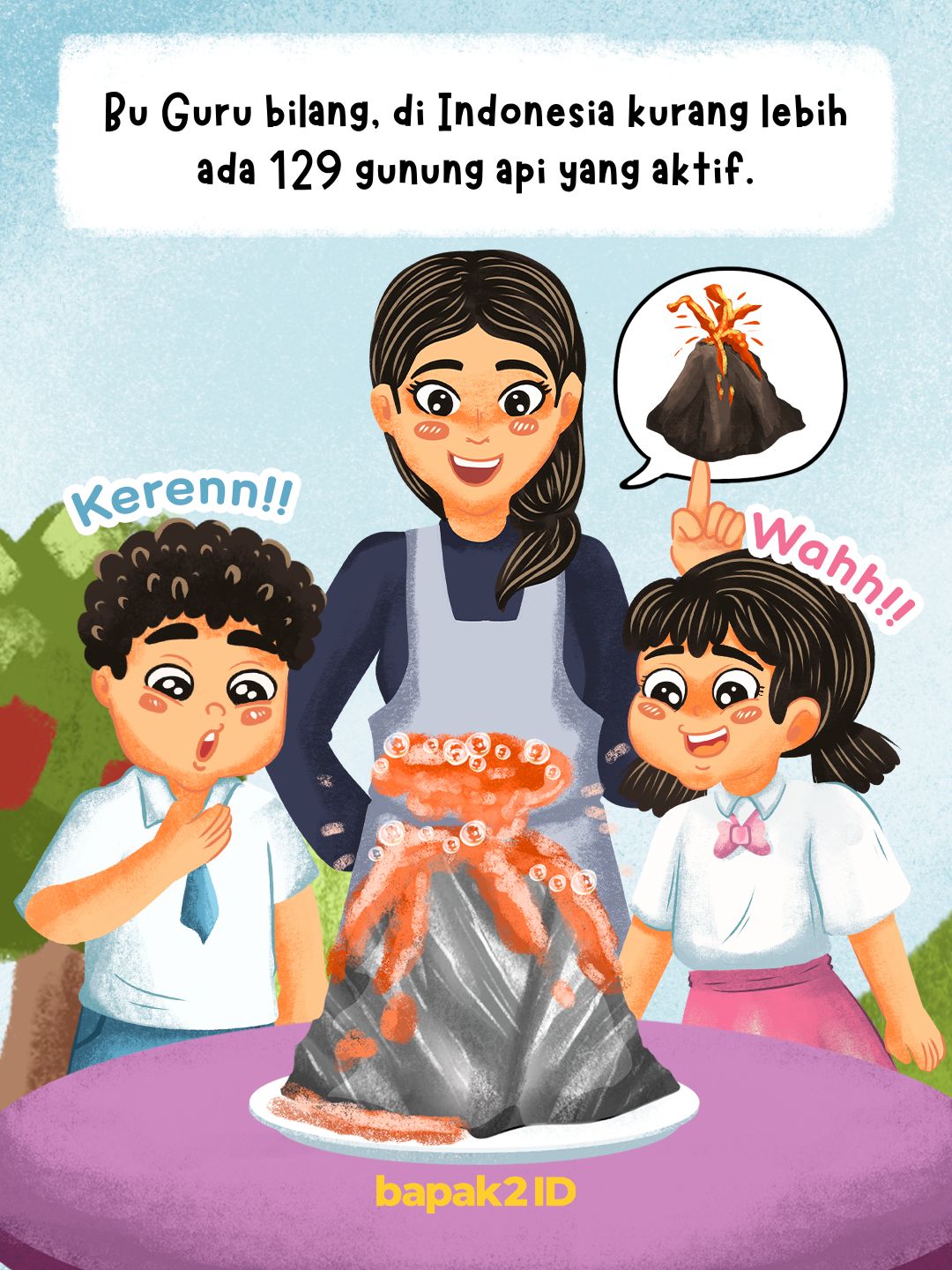 Lintang Si Anak Nusantara, Eksperimen Gunung Api Indonesia