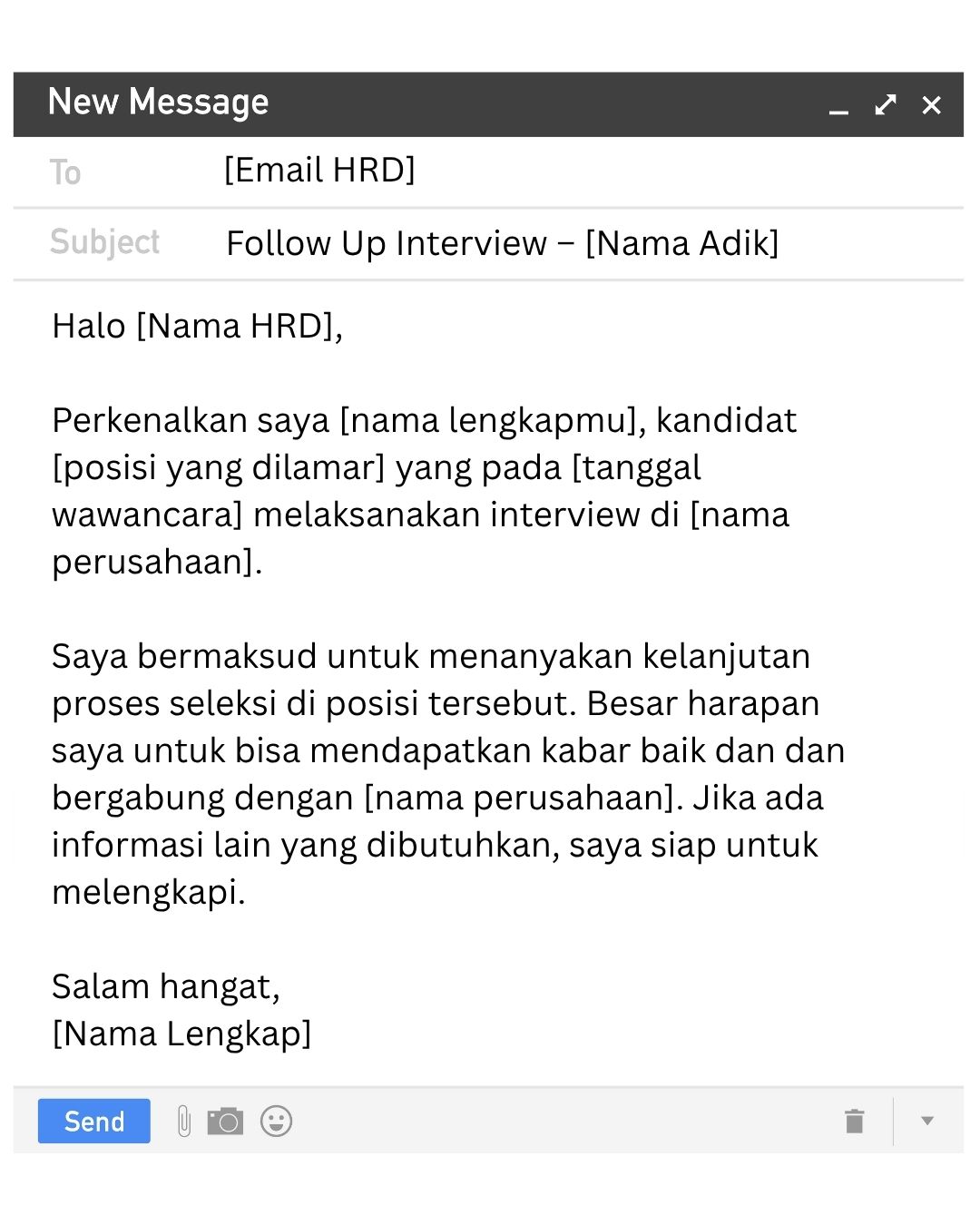 Cara jawab email untuk follow-up interview