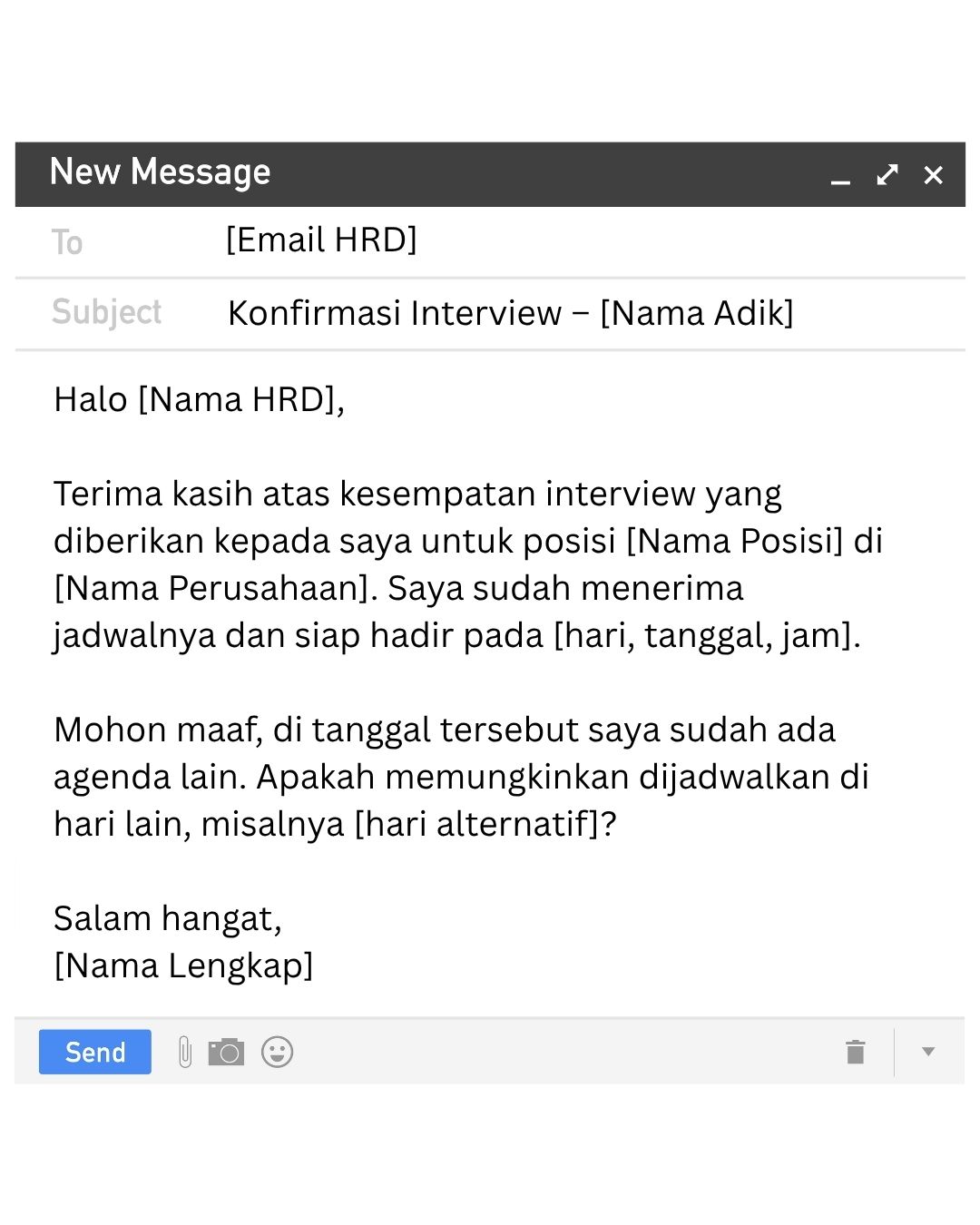 Cara jawab email interview kalau berhalangan hadir