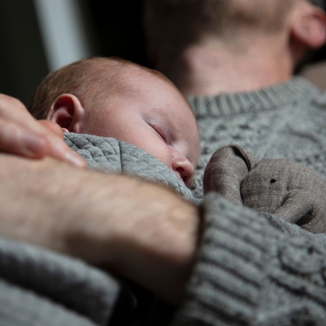 anak dan bapak tidur