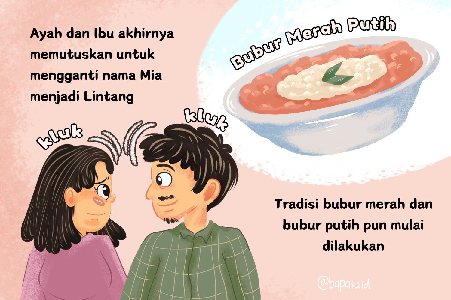 Lintang dan Cerita Nusantara, Tradisi Bubur Merah dan Bubur Putih