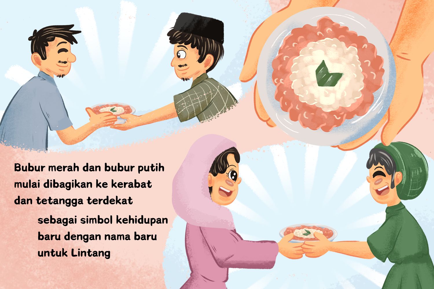 Lintang dan Cerita Nusantara, Tradisi Bubur Merah dan Bubur Putih